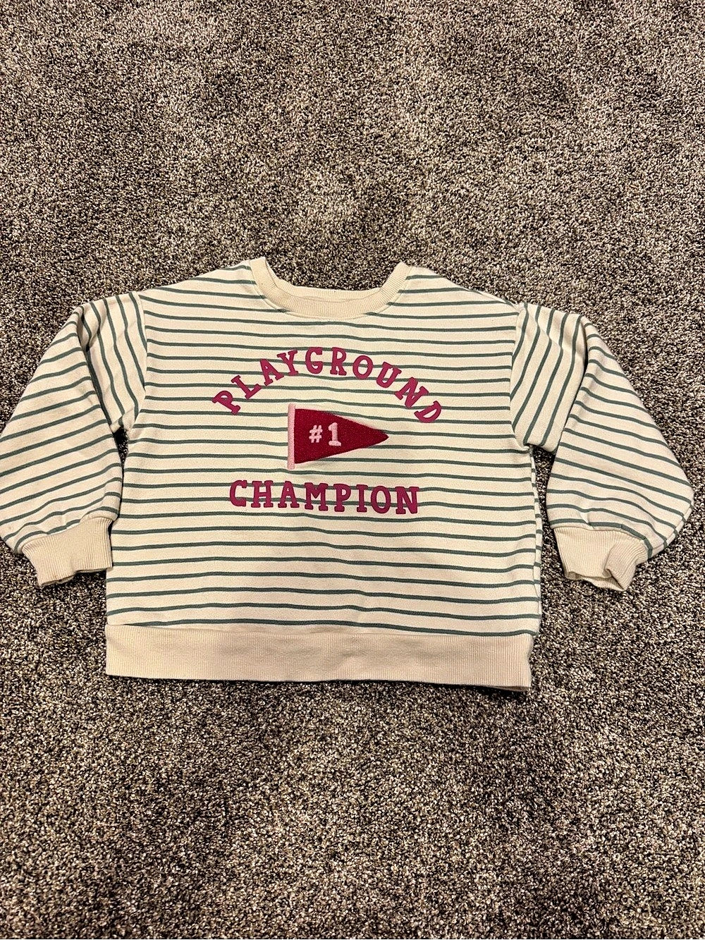Carter's Playground Champion Striped Sweatshirt 5T